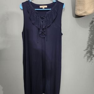 Loft Navy Sun Dress